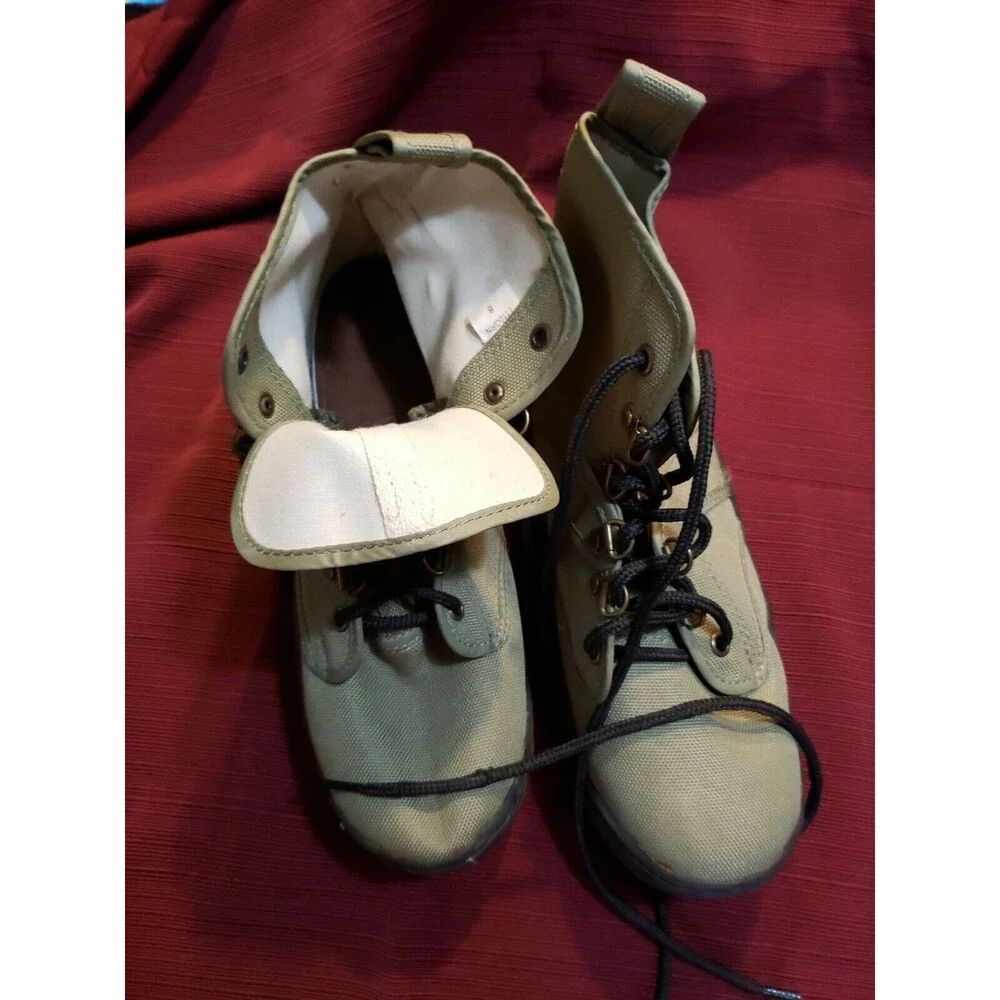 Canvas Lug Sole Wading Boots Olive Green Size 8 Flyfishing Fishing No Brand NWOT